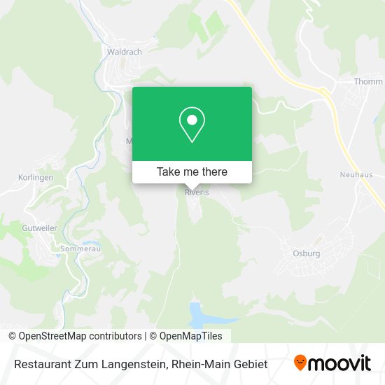 Карта Restaurant Zum Langenstein