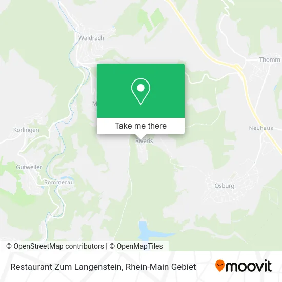 Карта Restaurant Zum Langenstein