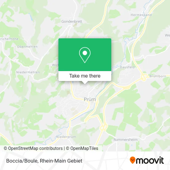 Карта Boccia/Boule