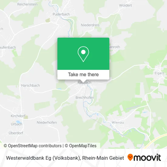 Карта Westerwaldbank Eg (Volksbank)