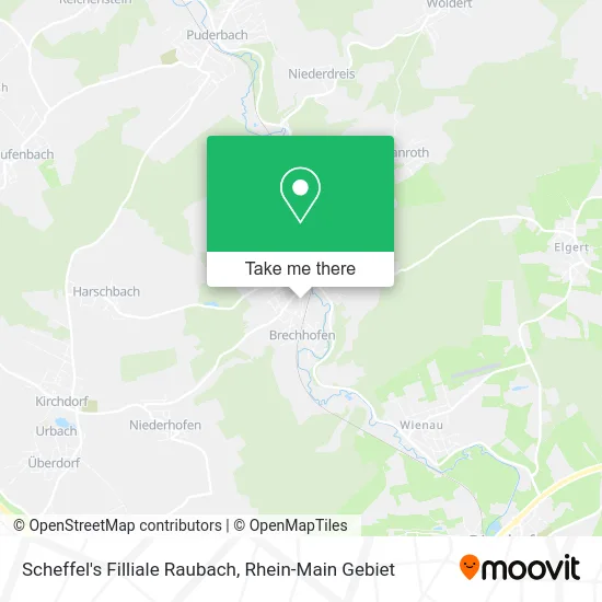 Карта Scheffel's Filliale Raubach