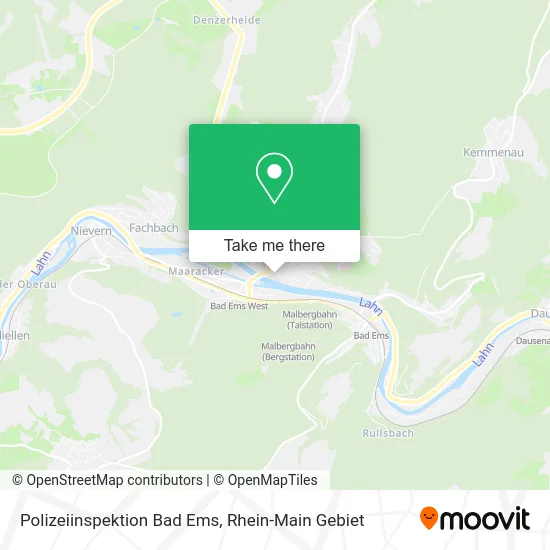Карта Polizeiinspektion Bad Ems