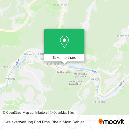 Карта Kreisverwaltung Bad Ems
