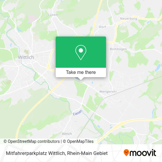 Карта Mitfahrerparkplatz Wittlich