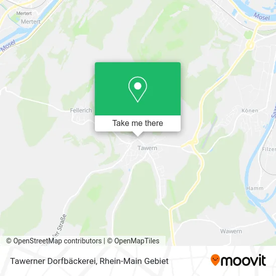 Карта Tawerner Dorfbäckerei