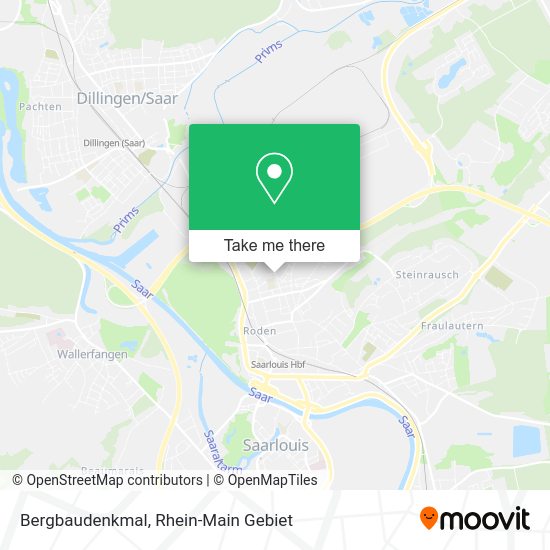 Карта Bergbaudenkmal