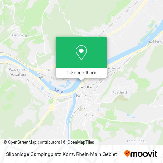 Карта Slipanlage Campingplatz Konz
