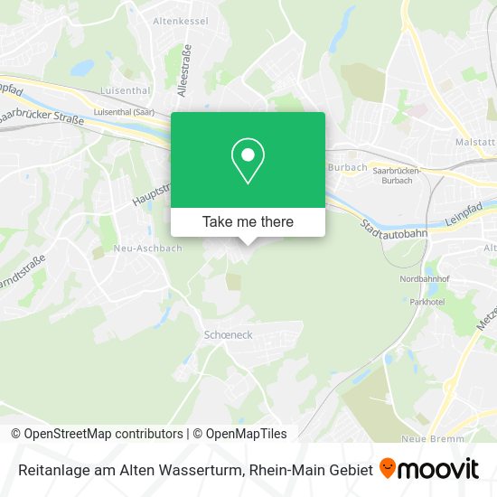 Карта Reitanlage am Alten Wasserturm