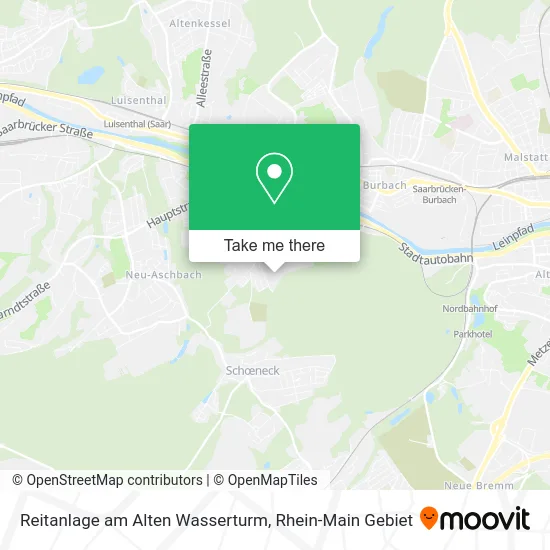 Карта Reitanlage am Alten Wasserturm