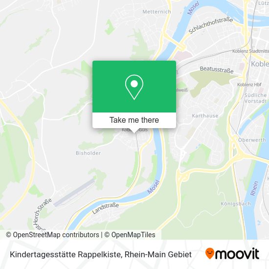 Карта Kindertagesstätte Rappelkiste