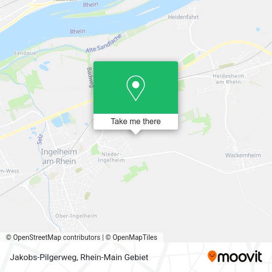 Карта Jakobs-Pilgerweg