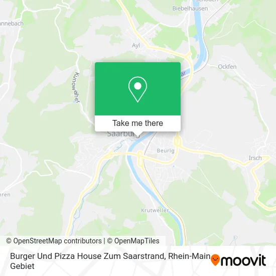 Карта Burger Und Pizza House Zum Saarstrand