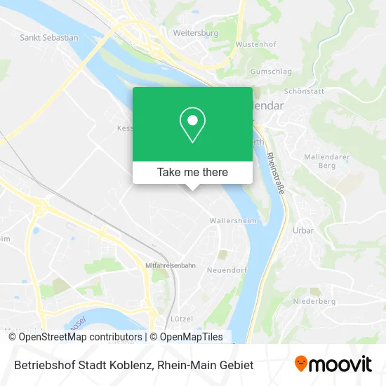 Карта Betriebshof Stadt Koblenz