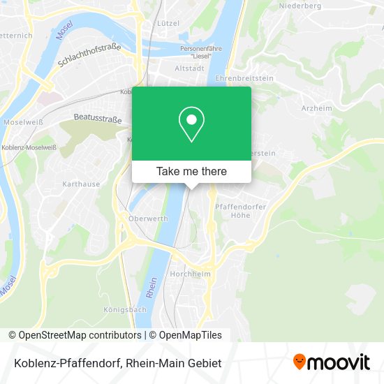 Карта Koblenz-Pfaffendorf