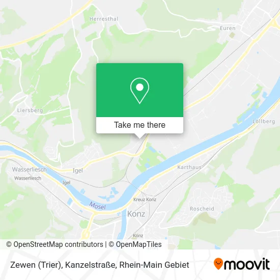 Карта Zewen (Trier), Kanzelstraße