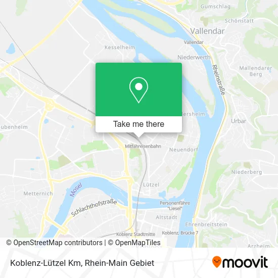 Карта Koblenz-Lützel Km