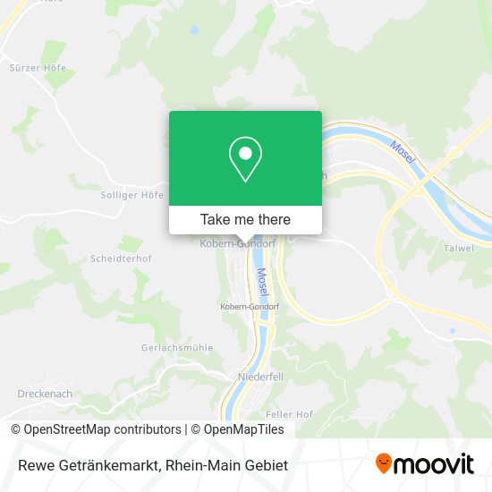 Карта Rewe Getränkemarkt