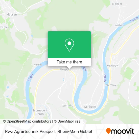 Карта Rwz Agrartechnik Piesport