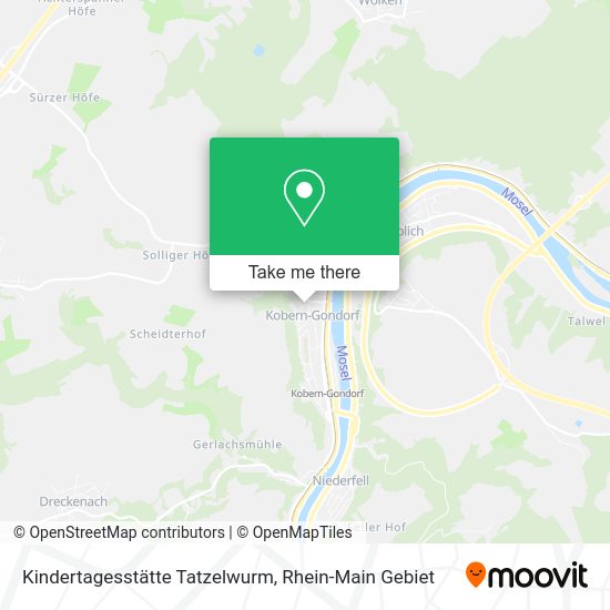 Карта Kindertagesstätte Tatzelwurm
