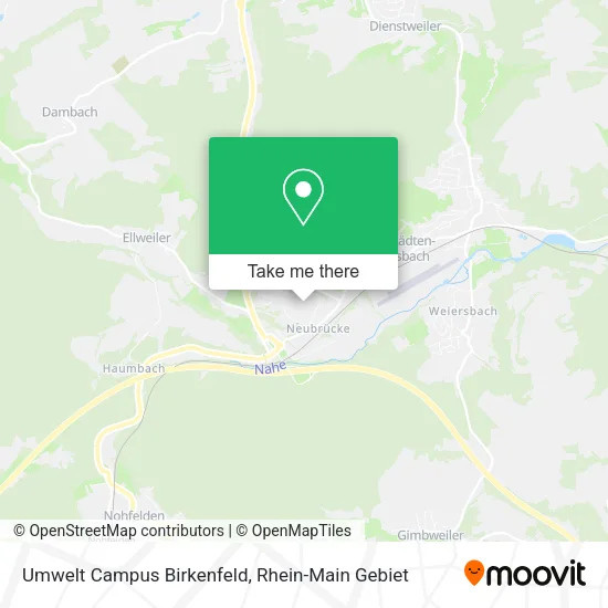 Карта Umwelt Campus Birkenfeld