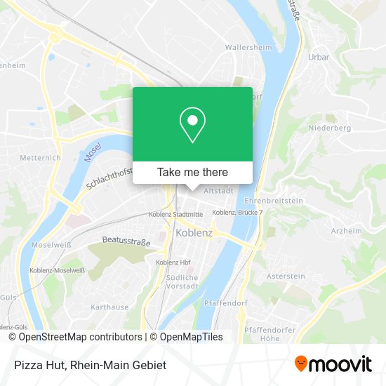 Карта Pizza Hut