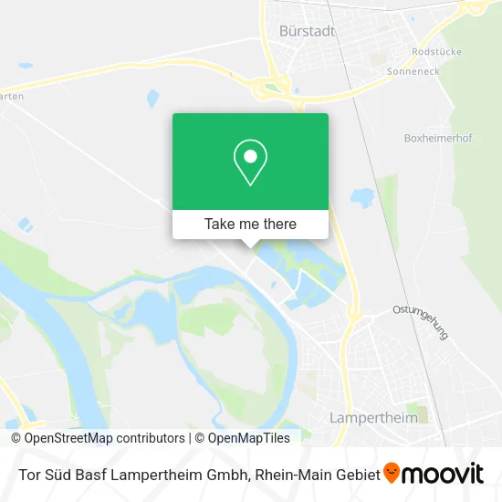 Карта Tor Süd Basf Lampertheim Gmbh