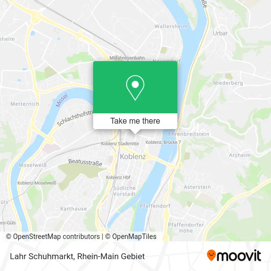 Карта Lahr Schuhmarkt