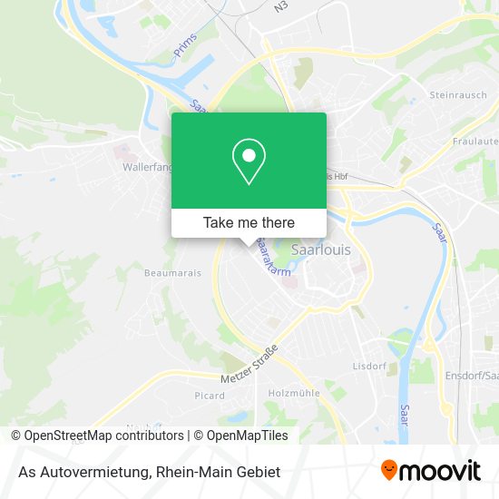 Карта As Autovermietung