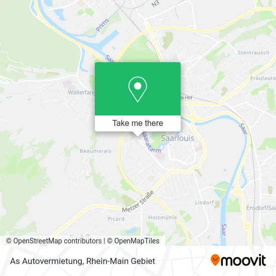 Карта As Autovermietung