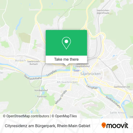 Карта Cityresidenz am Bürgerpark