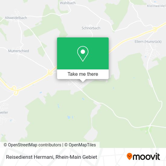 Карта Reisedienst Hermani