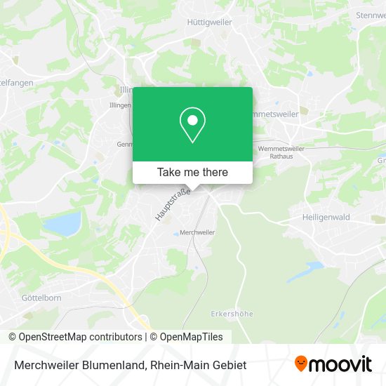 Карта Merchweiler Blumenland