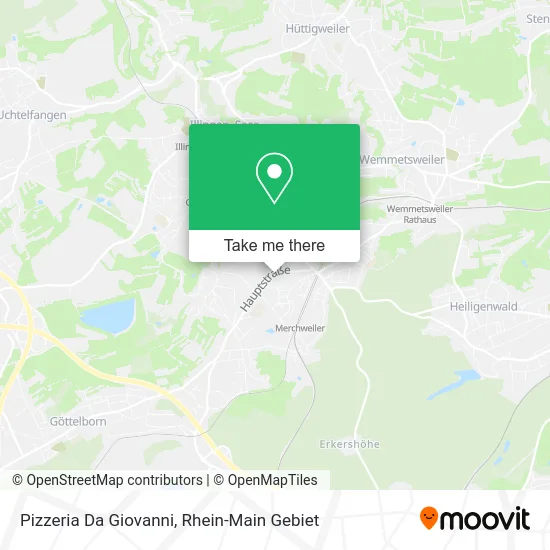 Карта Pizzeria Da Giovanni