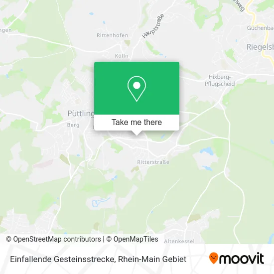 Карта Einfallende Gesteinsstrecke