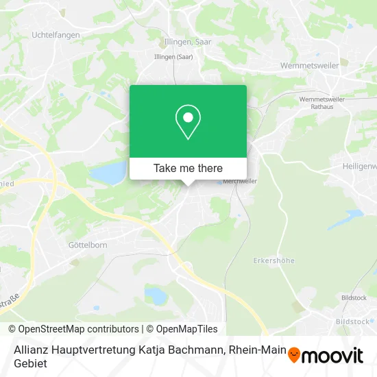 Карта Allianz Hauptvertretung Katja Bachmann