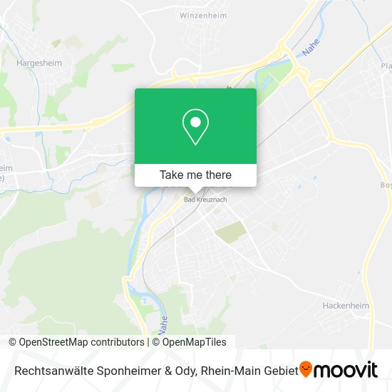 Карта Rechtsanwälte Sponheimer & Ody