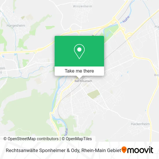 Карта Rechtsanwälte Sponheimer & Ody