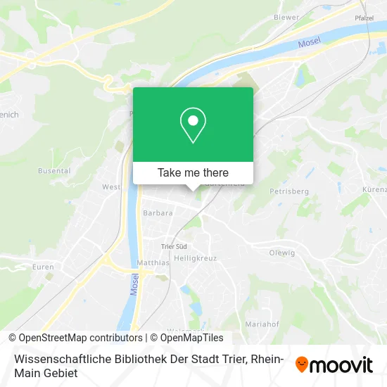 Карта Wissenschaftliche Bibliothek Der Stadt Trier