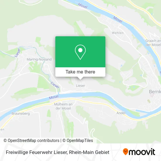 Карта Freiwillige Feuerwehr Lieser