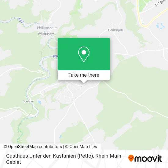 Карта Gasthaus Unter den Kastanien (Petto)