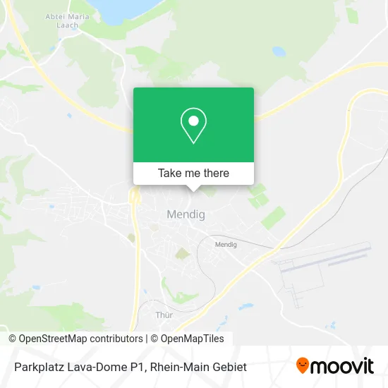 Карта Parkplatz Lava-Dome P1