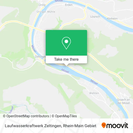 Карта Laufwasserkraftwerk Zeltingen