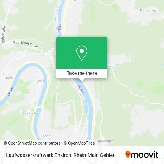 Карта Laufwasserkraftwerk Enkirch