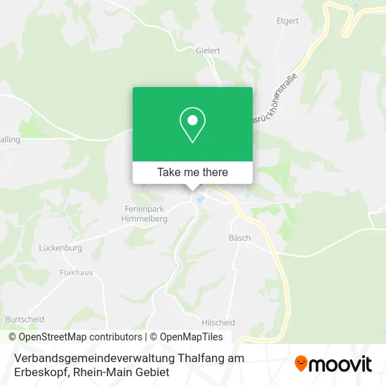 Карта Verbandsgemeindeverwaltung Thalfang am Erbeskopf
