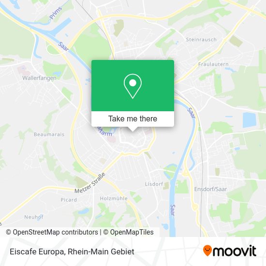 Карта Eiscafe Europa