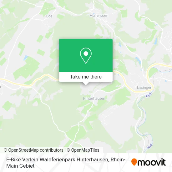 Карта E-Bike Verleih Waldferienpark Hinterhausen