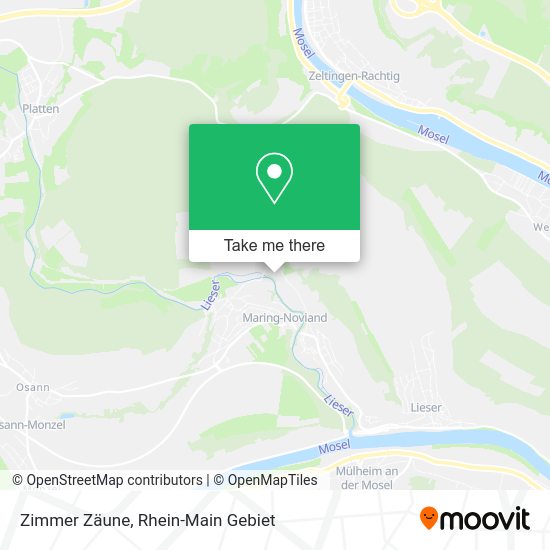 Карта Zimmer Zäune