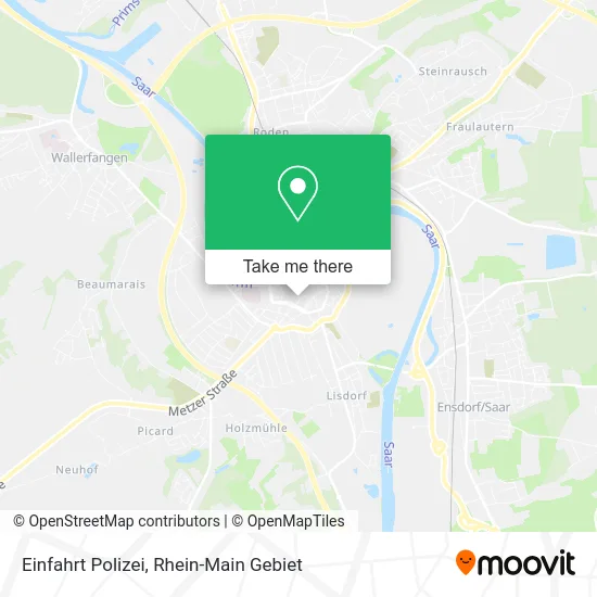 Карта Einfahrt Polizei