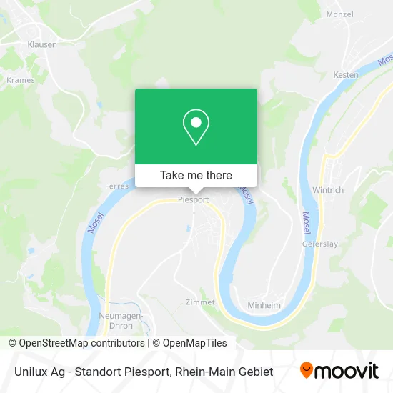 Карта Unilux Ag - Standort Piesport
