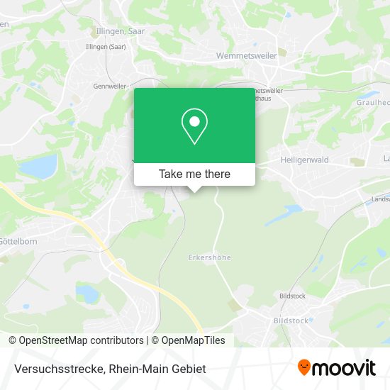 Карта Versuchsstrecke